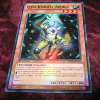 GEM-KNIGHT AMBER HA06-EN033